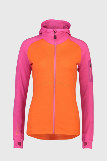 Ascend Midi Full Zip Hood Pinkki / Oranssi XS