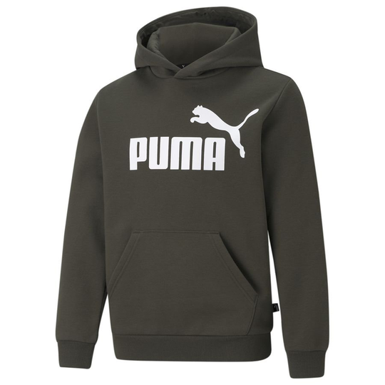 PUMA Huppari Essentials Big Logo - Vihreä/Valkoinen Lapset