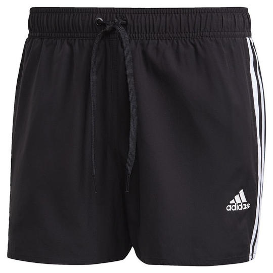 adidas Uimashortsit 3-Stripes - Musta/Valkoinen