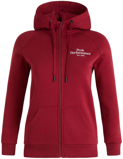 Women's Original Zip Hood Punainen XL