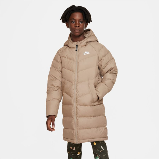 Nike Talvitakki NSW synthetic-fill Parka - Khaki/Valkoinen Lapset