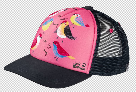 Animal Mesh Cap Kids Pinkki