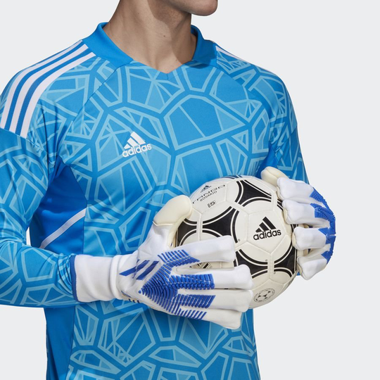 adidas Maalivahdin Hanskat Predator Pro Promo FSP Diamond Edge - Valkoinen/Sininen