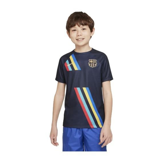 Barcelona Treenipaita Dri-FIT Pre Match - Navy/Kulta Lapset