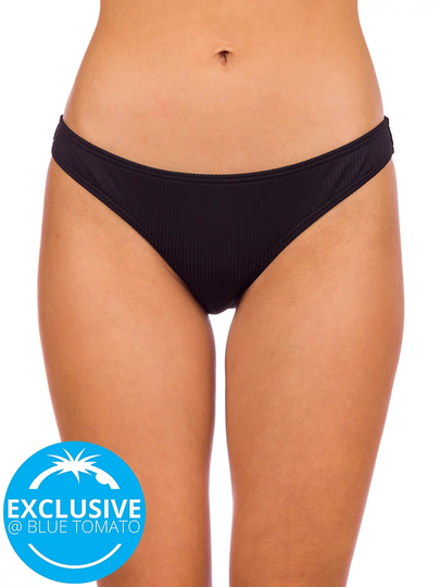 Damsel Flat Rib Bikini Bottom musta