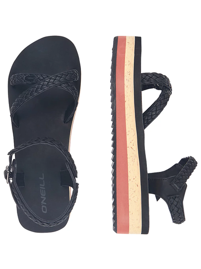 O'Neill Batida Platform Sandals musta