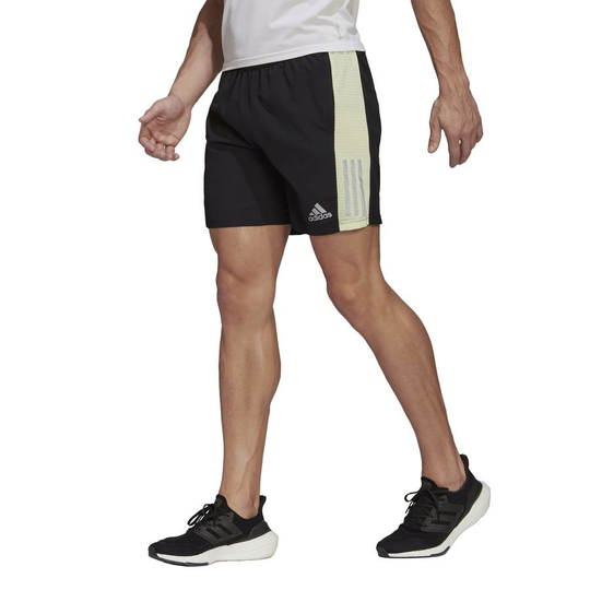 adidas Juoksushortsit Own The Run - Musta/Keltainen/Hopea