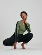 Asquith Long SleeveTee -bambupaita (Fern /Black)