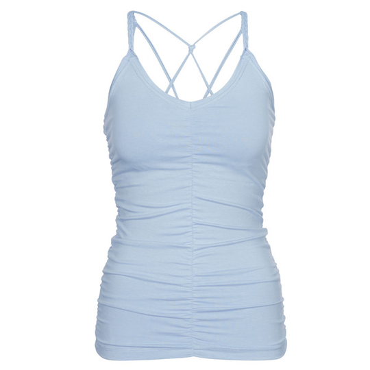 MANDALA Cable Yoga Top | Gots - Pure Water - Naiset - XS