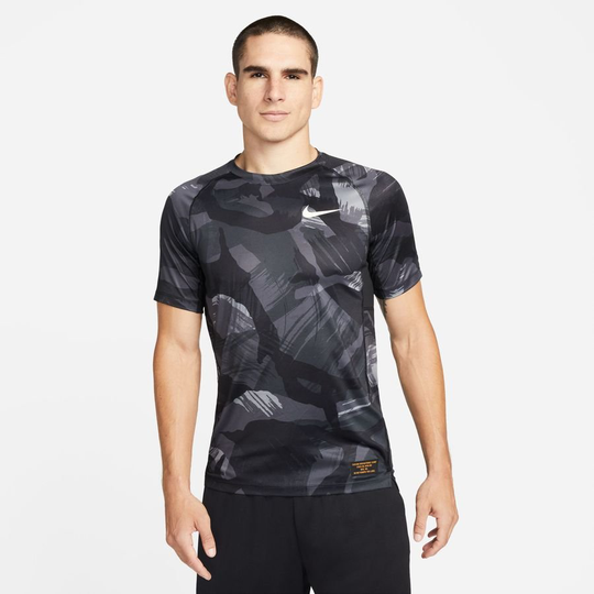 Nike Pro Treenipaita Dri-fit Camo - Musta/valkoinen, koko Small