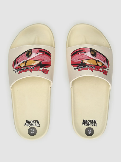 Broken Promises Catch Me Slide Sandals ruskea