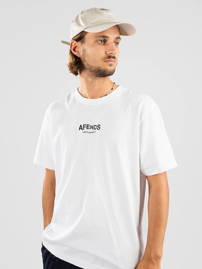 Afends Spaced T-Shirt valkoinen