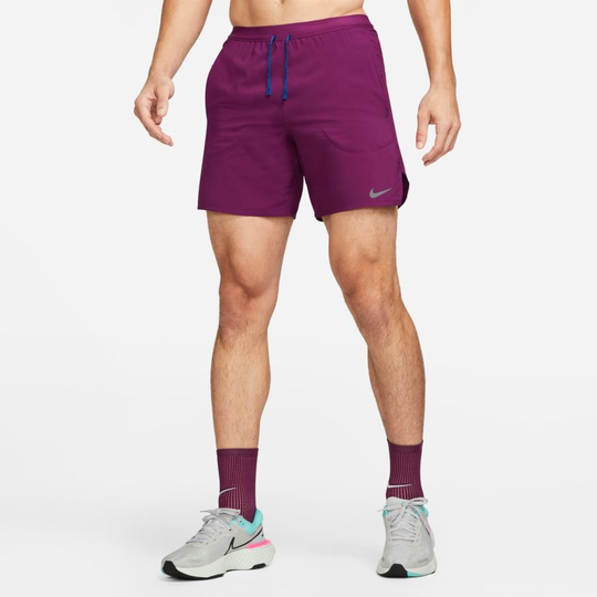 Nike Shortsit Flex Stride - Punainen/Hopea