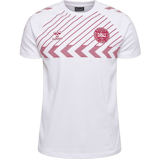 Tanska T-paita Fan - Valkoinen - Hummel, koko Large