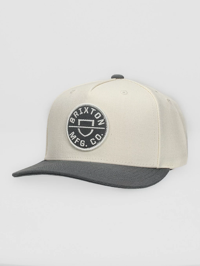Brixton Crest C MP Snapback Cap valkoinen