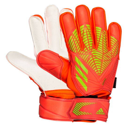 adidas Maalivahdin Hanskat Predator Match Fingersave Game Data - Punainen/Vihreä Lapset