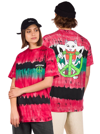 RIPNDIP Peace No Love T-Shirt tiedye