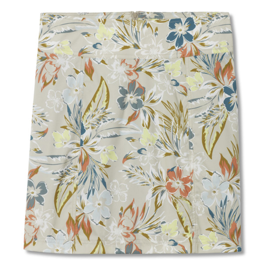 Royal Robbins Discovery Iii Printed Skort - Lt Khaki Palisades Pt - Naiset - 6