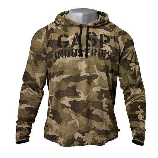 L/S Thermal Hoodie, green camoprint