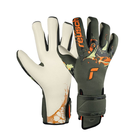 Reusch Maalivahdin Hanskat Pure Contact Gold X AdaptiveFlex Desert Bloom - Vihreä/Oranssi