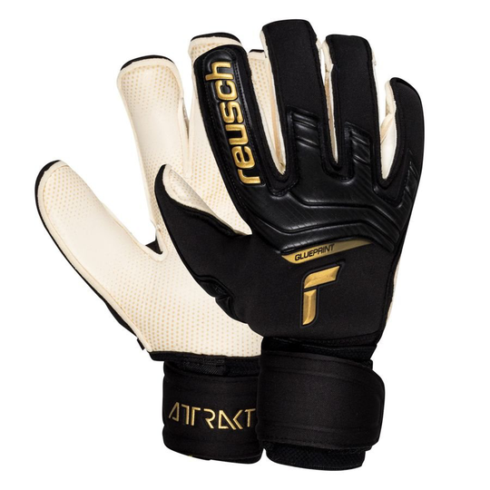 Reusch Maalivahdin Hanskat Attrakt Gold X GluePrint Ortho-Tec - Musta/Valkoinen/Kulta