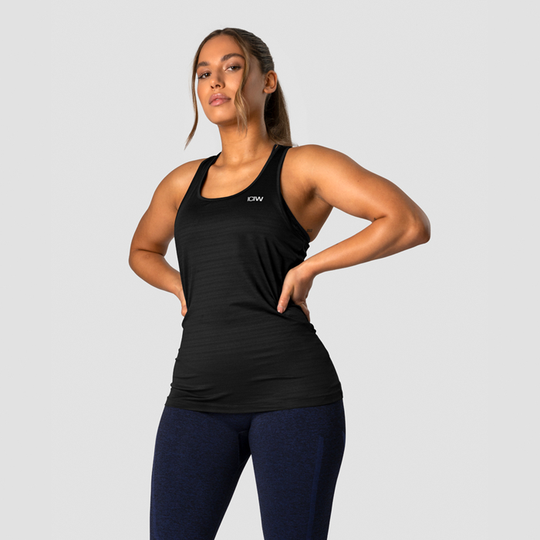 Everyday Mesh Tank Top, Black
