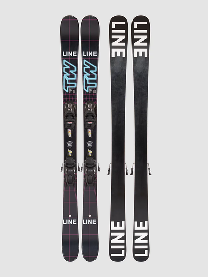 Line Wallisch Shorty 72mm 139 + FDT 7 2023 Ski Set musta