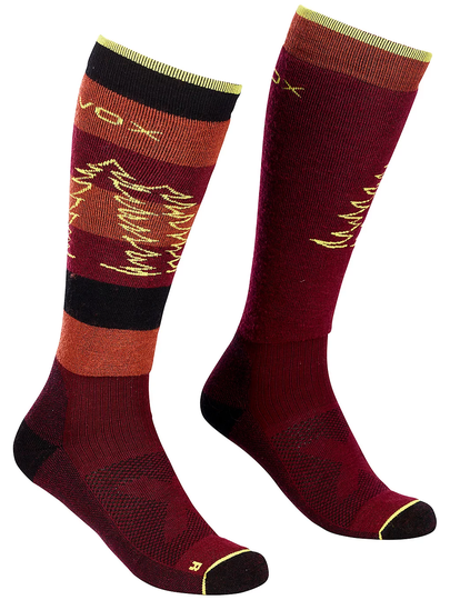 Ortovox Free Ride Long Tech Socks punainen
