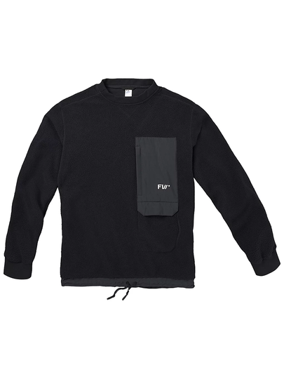 FW Root Light Sherpa Crew Fleece Pullover musta