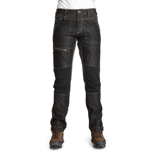 Is Not Enough Aethra Denim Pants - Jet Black - Naiset - XS