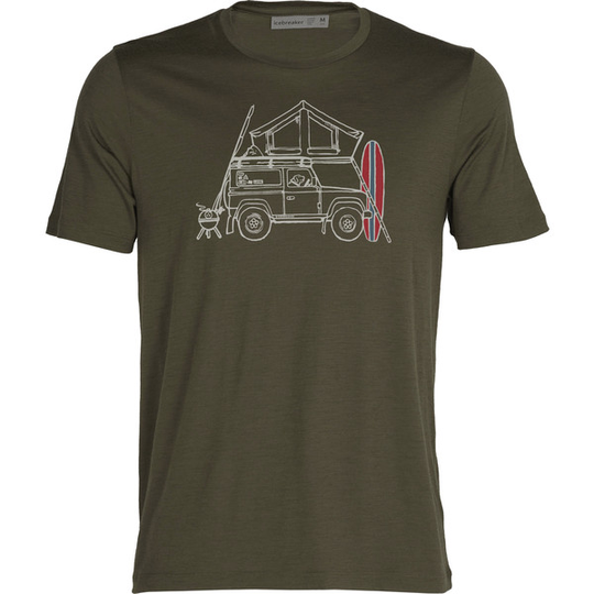 Icebreaker M Tech Lite Ii Ss Tee Surfspot Camber - Loden - Miehet - S