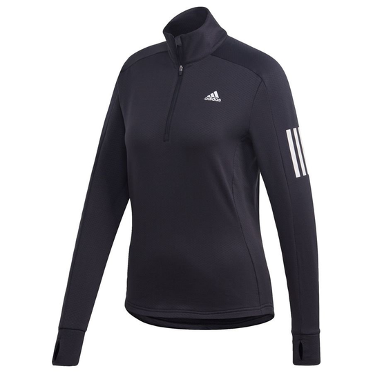 adidas Juoksupaita 1/4 vetoketju Own The Run Warm - Musta Nainen