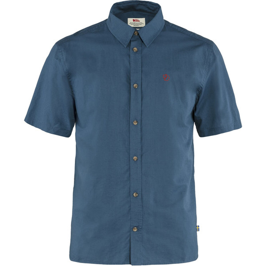 Fjällräven Övik Lite Shirt Ss M - Uncle Blue - Miehet - L