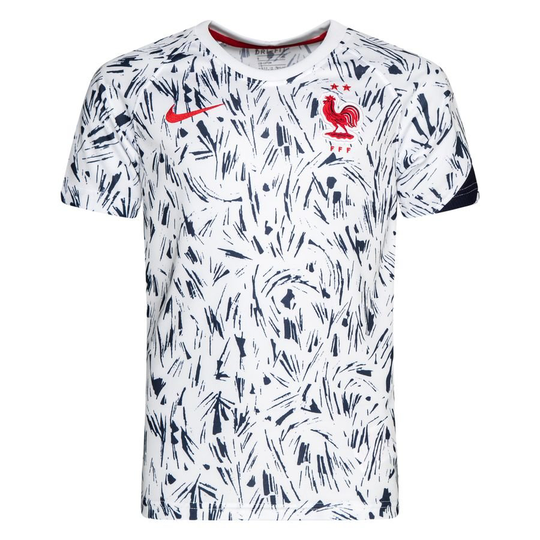Nike Ranska Treenipaita Pre Match EURO 2020 - Valkoinen/Sininen/Punainen Lapset