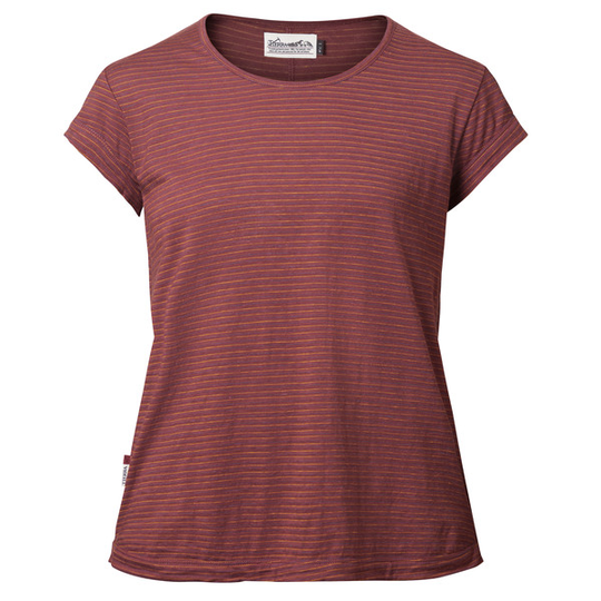 Tierra Kaiparo Hemp Tee (regular) W - Red Poppy - Naiset - XL