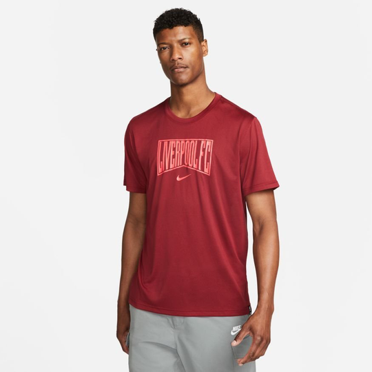 Liverpool T-paita Dri-fit - Viininpunainen - Nike, koko X-Large