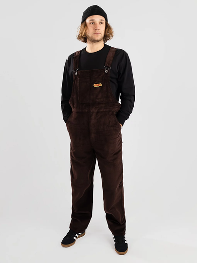 Empyre Loose Sk8 Cord Overall Pants ruskea