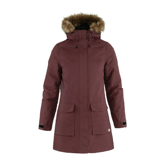Talvitakki Tierra Malmagen Parka W - Dark Plum - Naiset - L