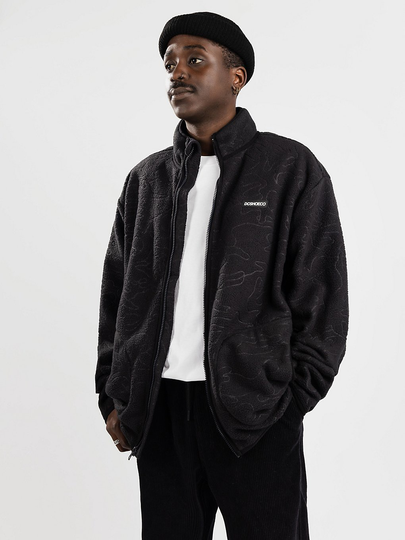 DC Outsider Polar Fleece Zip Hoodie musta