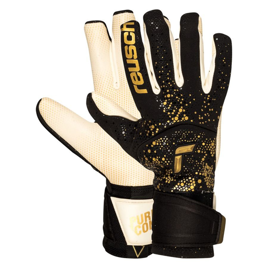 Reusch Maalivahdin Hanskat Pure Contact Gold X GluePrint - Musta/Valkoinen/Kulta