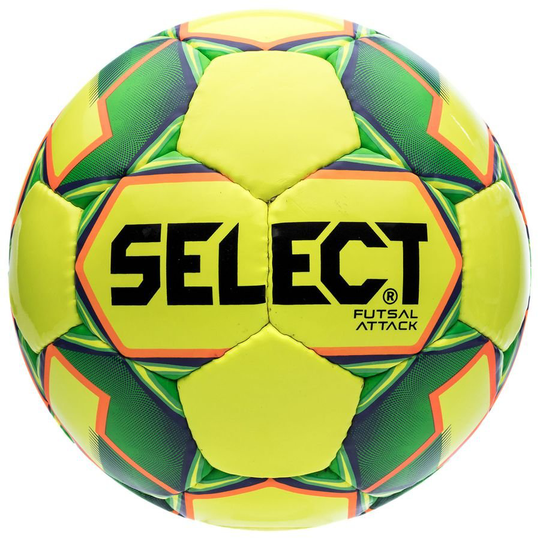 Select Jalkapallo Futsal Attack Shiny - Keltainen/Vihreä, koko Ball SZ. Futsal