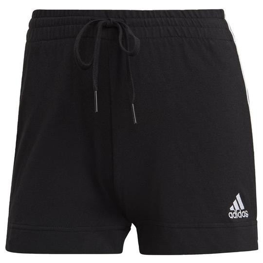 adidas Shortsit Essentials Slim 3-Stripes - Musta/Valkoinen Nainen