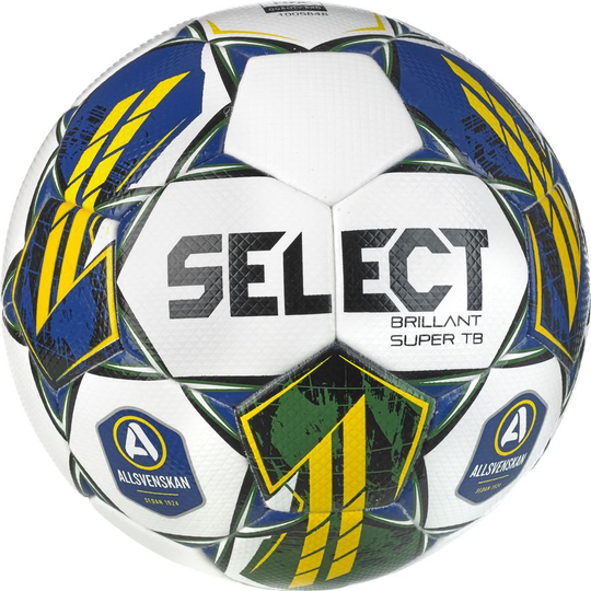 Select Jalkapallo Brillant Super Tb V23 Allsvenskan - Valkoinen/keltainen, koko Ball SZ. 5