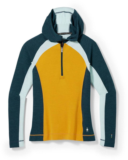 Classic Thermal W 1/2 Zip Hoodie Gold L