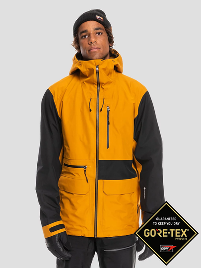 Quiksilver Highline Pro S Carlson Gore-Tex Jacket ruskea