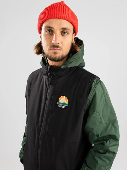 Coal Sierra Fleece Vest musta
