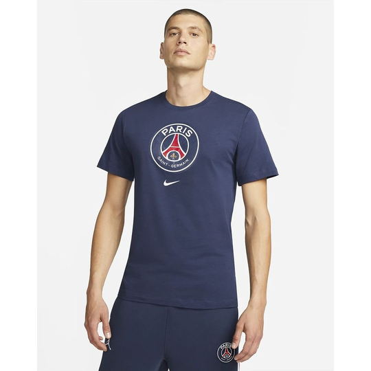Paris Saint-Germain T-paita Crest - Navy/Valkoinen