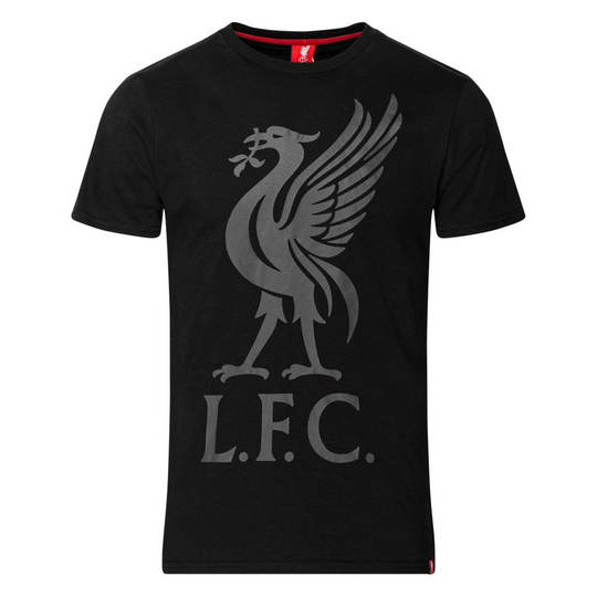 Liverpool T-paita Liverbird - Musta/Harmaa