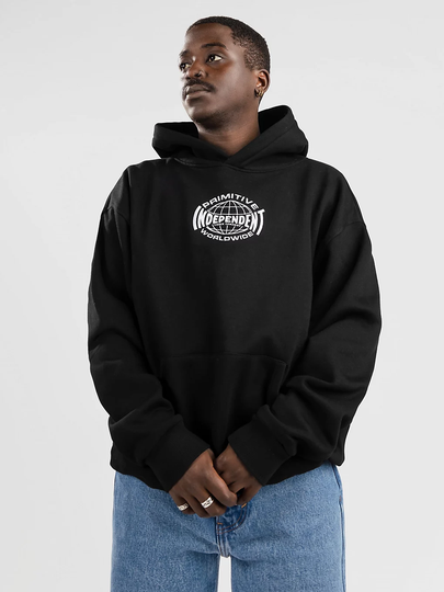 Primitive Global Hoodie musta