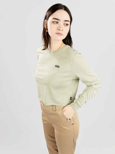 Vans Junior V Crop Long Sleeve T-Shirt vihreä
